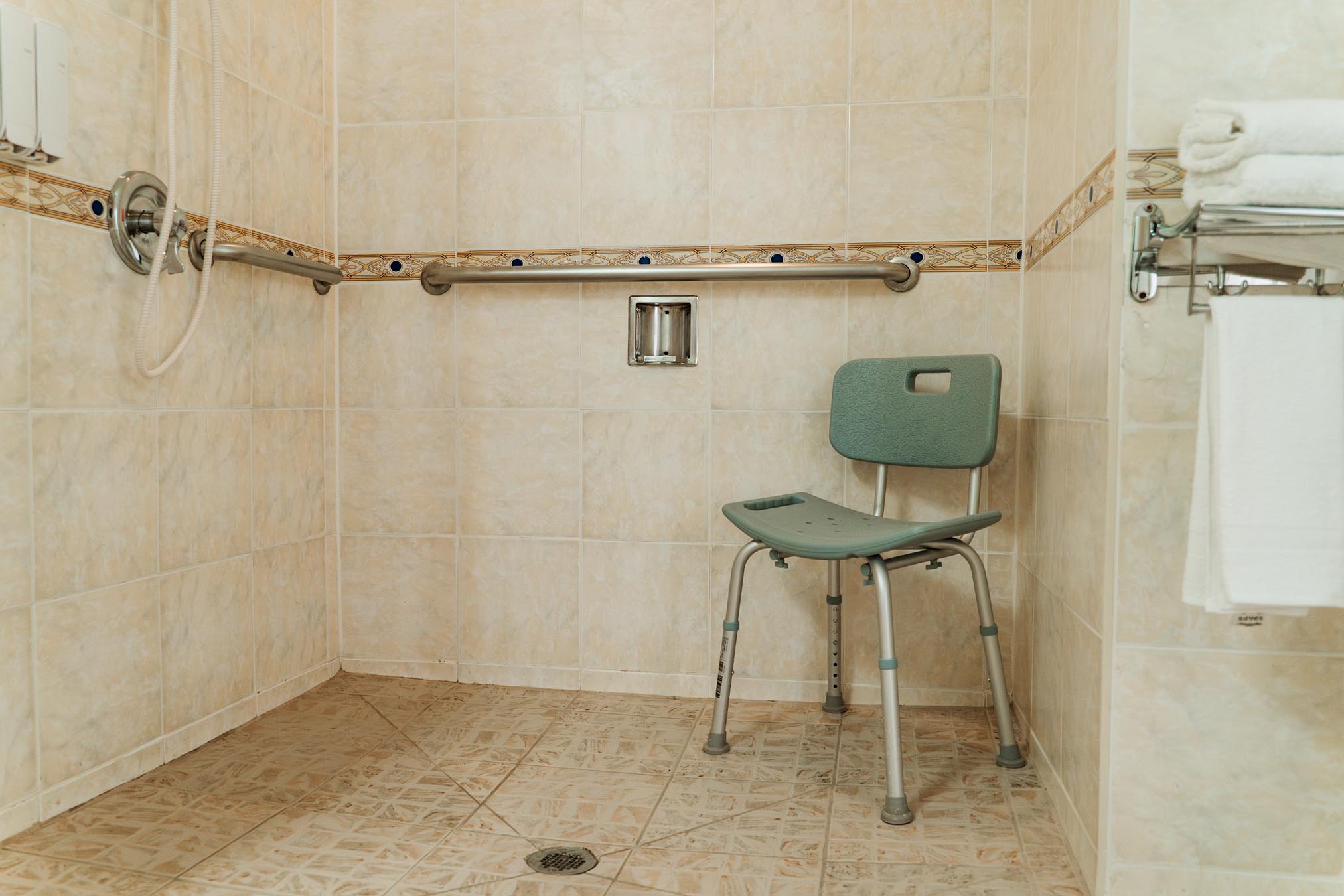 shower with chair